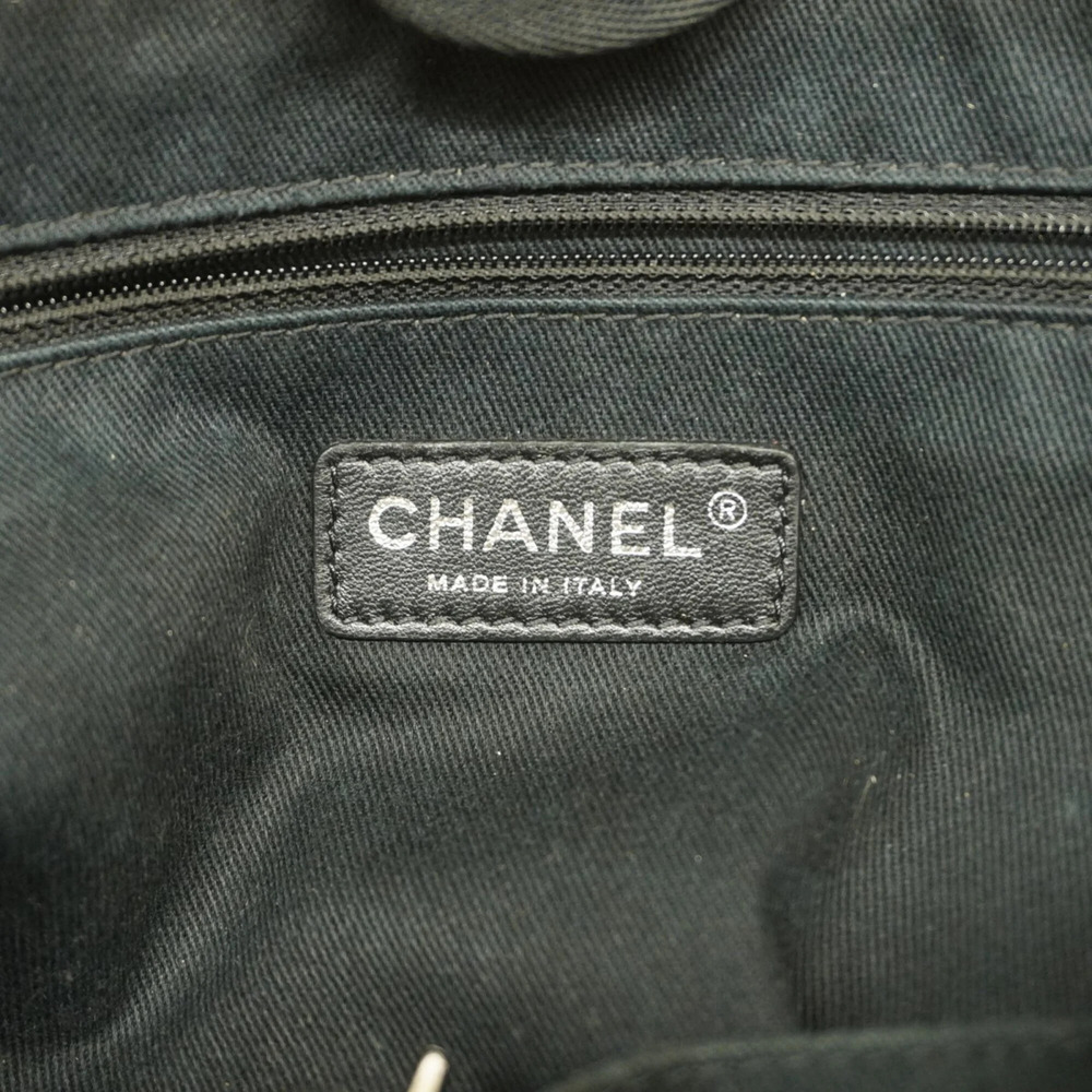 CHANEL Cream Canvas Deauville Tote Bag - Picture 5 of 9